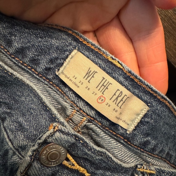 We the free good vibrations denim shorts also sold at revolve size 28 - Picture 5 of 5
